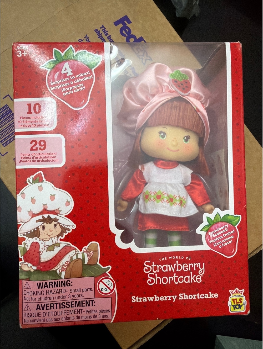 Strawberry Shortcake Doll with 4 Surprises and 10 Pieces - TLS Toy
